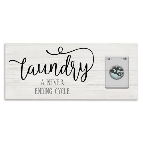 Stupell Industries 'Laundry Never Ending Cycle Funny'| Canvas Art