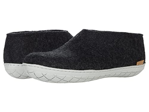 Image of Glerups 100% quality wool mix Shoe Slipper with rubber sole - Unisex