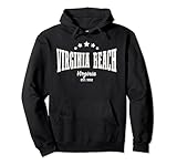Virginia Beach VA Hoodie Distressed Vintage Home City Pride