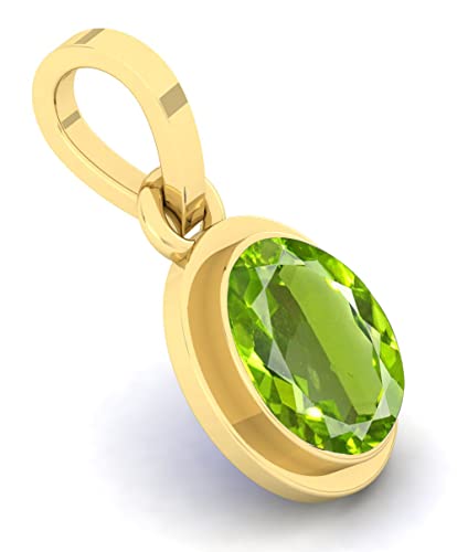 Pendentif péridot naturel 3.50 ct pour harmonie et bien-être