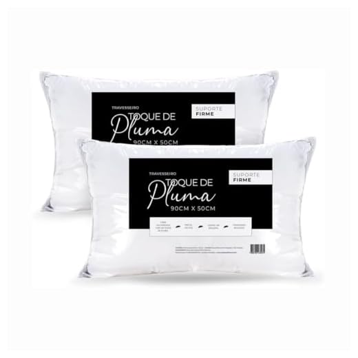 Kit 2 Travesseiros King Toque de Pluma