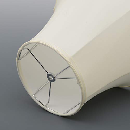 Lamp Shades for Table Lamps Set Of 2,Medium Lampshade Bell Off-White for Bedroom Lamp & Floor Lamp, 8x16x12 inches, Simple Assembly Required, Spider - Thumbnail 6