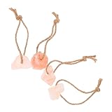 DEARMAMY 4個 喜马拉雅天然ミネラル含有塩なめブロック 馬 牛 鹿 小動物用 多様な家畜になミネラル補給 塩なめベース付 持ち運び便利