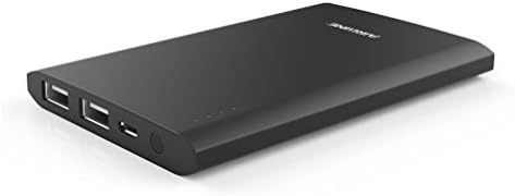 AIRGINE Power Bank, Portable Charger 5000mAh Ultra Slim Compact PowerBank External Battery Charger for iPhone 6s 7 Plus, iPad, Samsung Galaxy, Note,Nexus, HTC and More(Black)