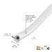 M-D Building Products 02576 7/32 in. x 3/8 in. x 17 ft. White Premium Rubber Window Seal for Small Gaps