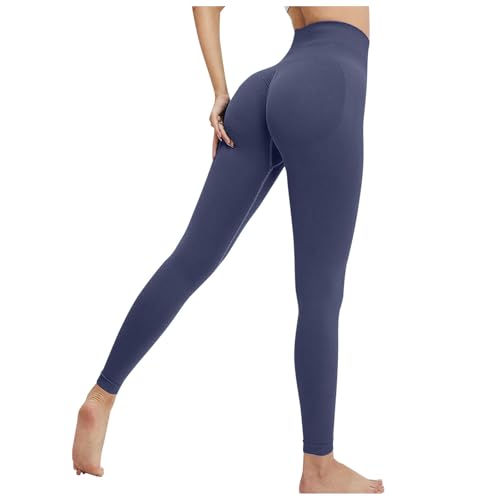 Legging sans couture pêche effet nude pour le yoga et fitness
