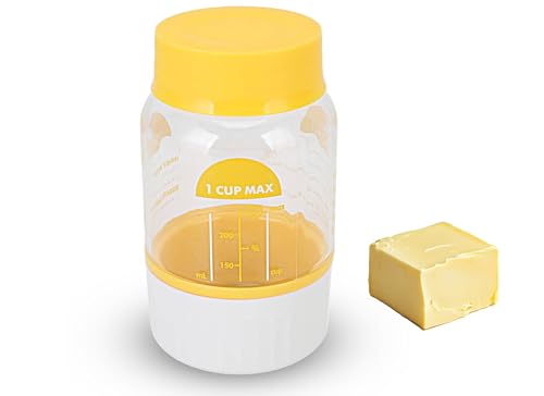 Annadue Manual Butter Maker Buttercup, Homemade Cream Separator Butter Making Bottle, Butters Churner for Cooking Baking