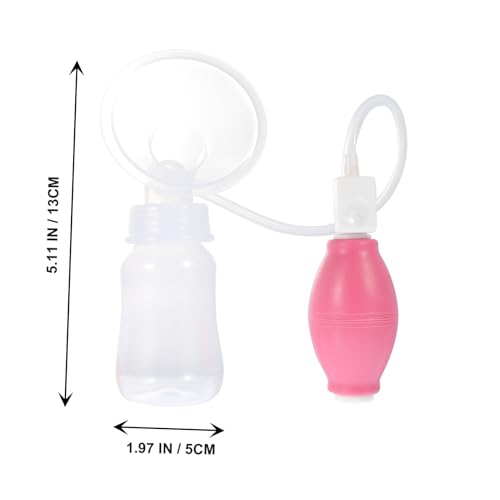 Extractor manual de leche con recipiente portátil de silicona y PP miniatura 2