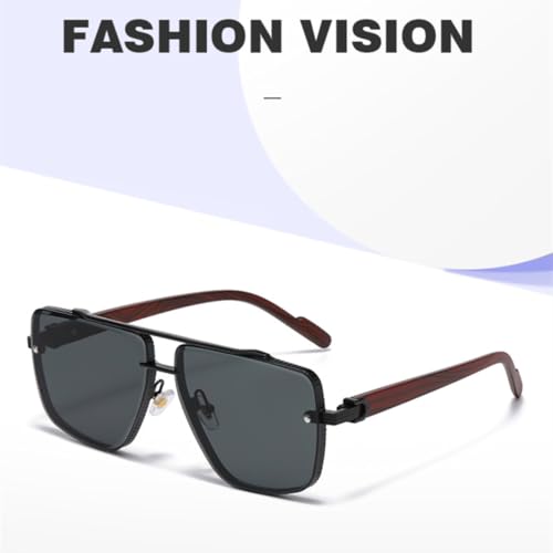 Trendy Sunglasses for Women Men Shape Double Bridge Sun Glass Driving3