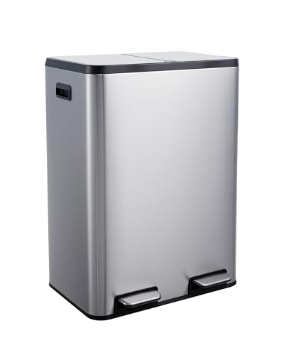 Caneca de Basura Doble GarveeHome Acero Inoxidable 60L miniatura 1