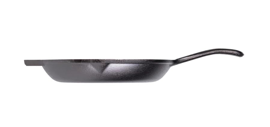 Image of Lodge Chef Collection 10 inch Pre-Seasoned Cast Iron Skillet - Kitchen Essential for Frying & Searing (Pack of 2)