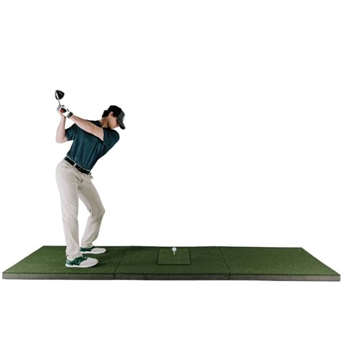 The Indoor Golf Shop SIGPRO Softy 4' x 10' Golf Mat - Premium Quality and Durable - for Realistic Indoor Golf Practice - Made in The USA