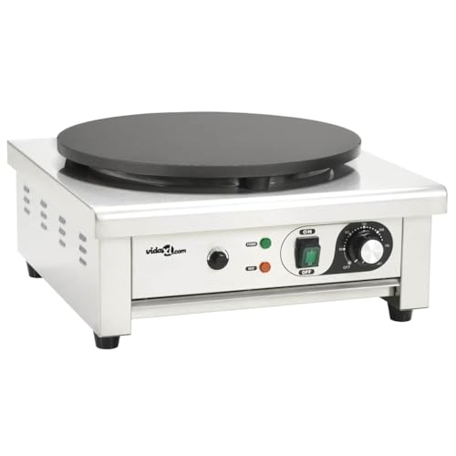 Solivagant Crêpière électrique avec bac de récupération 40 cm 3000 W,(20.35 KG)