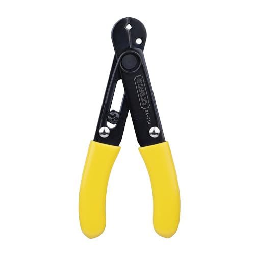 STANLEY 84-214-22 5.25'' 130 mm Wire Stripper Ideal for Cutting, Stripping Speaker Wires & Appliance Cords for Home, DIY & Professional Use, YELLOW & BLACK - Image 10 thumbnail