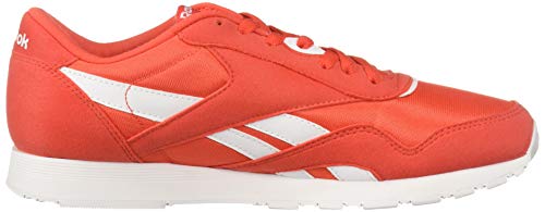 Reebok Women's Classic Nylon Sneaker, Canton red/White, 3.5