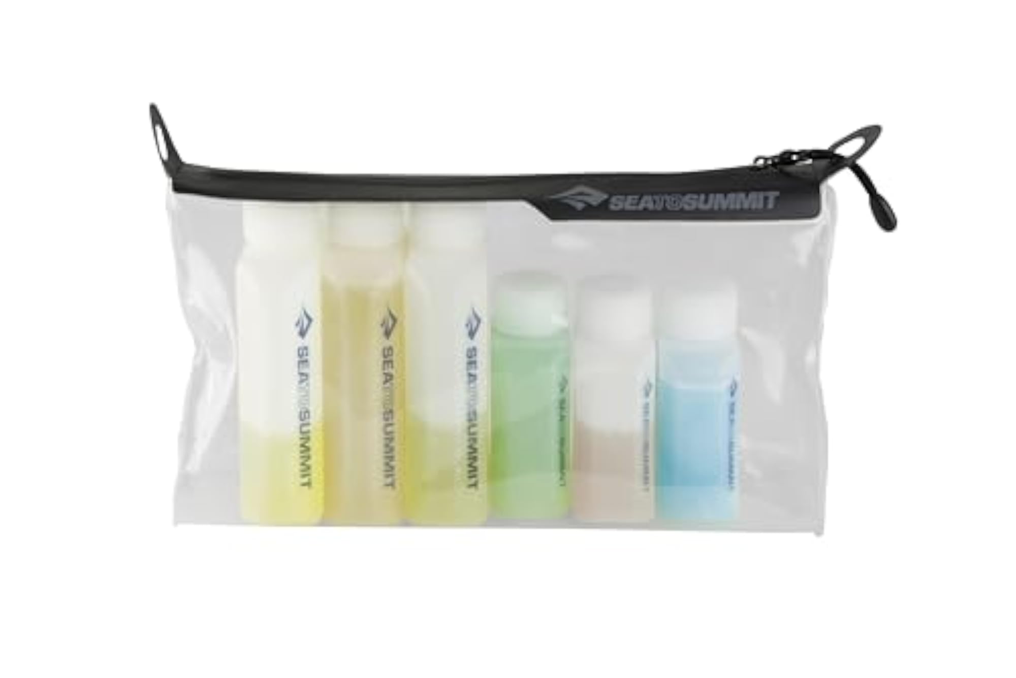 Clear Zip Pouch with Travel Bottles