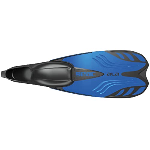 Aletas para snorkel Seac sin rozaduras con calce ergonómico azul 3