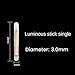 IDOLOVA 100PCS Fishing Float Light Stick Fluorescent Lightstick LED Fluorescent Dark Glow Sticks Fishing Float Accessories 3mm