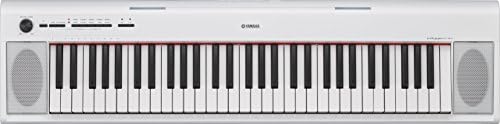 YAMAHA NP-12 Piaggero - Slimline Home Keyboard for Hobbyists and Beginners, in Black