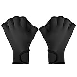 TAGVO Aquatic Gloves for Helping Upper Body Resistance, Webbed Swim Gloves with Well Stitching, No Fading, Sizes for Men Women Adult Children Aquatic Fitness Water Resistance Training