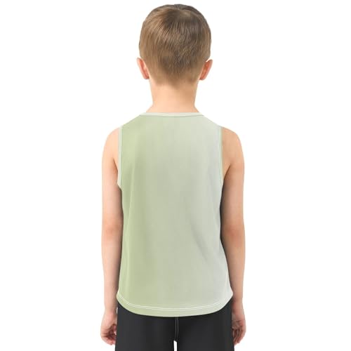 J JOYSAY Teal Orange Pink Gradient Boys Tank Top Sleeveless Muscle Shirts Quick Dry Kids T-Shirts 3-15T3