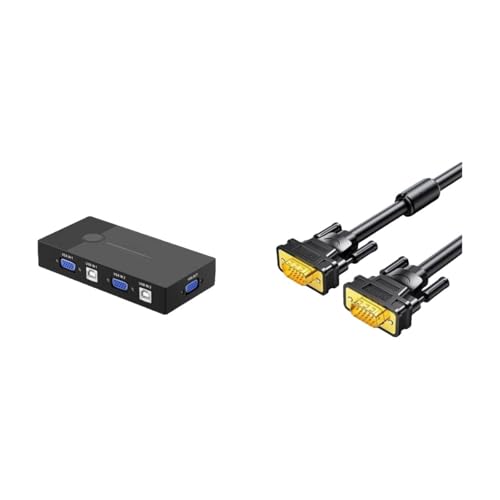 Répartiteur KVM VGA convertisseur USB deux entrées une sortie pour écran PC