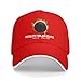 Totality Solar Eclipse 2024 Baseball Cap Cowboy Hat Fashionable for Man Woman Adjustable Red