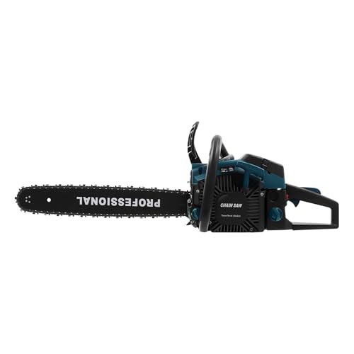 20 Inch 58cc Gas Powered Chainsaw, 2 Stroke Gas Engine  with Kit Accessories Petrol Handheld Gasoline Chainsaws for Wood Cutting - Poggyyi 3.1 HP Gasoline Chain Saw