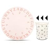 47 inch Alphabet Round Rug Kids Bedroom Rug Large Carpet Nursery Playroom,4ft Pink Circle Rugs with