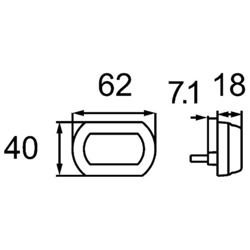HELLA 2BM 013 336-001 Zusatzblinkleuchte - Shapeline Tech - LED - 24/12V