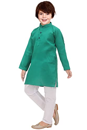 Image of KGN Boys Cotton Blend Regular Solid-Punjabi /Kurta Pajama Set | KGN07 |