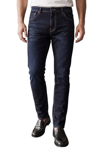 Image of Louis Philippe Men's Smart Fit Stretch Fabric for Comfort Premium Wash Aesthetic Authentic Twill and Durable Jeans