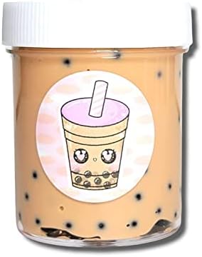 Milk Boba Tea Glossy Handmade Scented Slime-Hoshimi Slimes Instagram Slime Shop