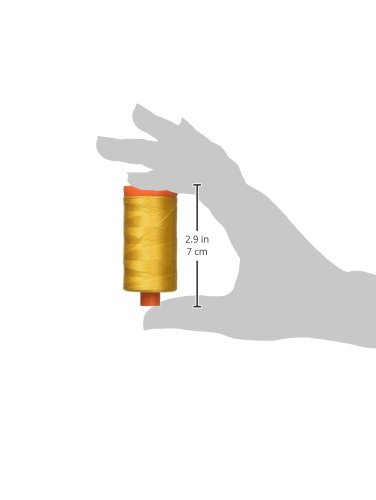 Hilo de algodón Aurifil Mako 50W 1422 yd Mustard miniatura 2