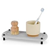 Ozzptuu Sink Caddy Instant Dry Kitchen Sink Organizer Sponge Holder for Kitchen Sink Diatomaceous...