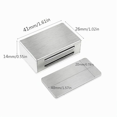 Miniatura 7 de Iman Puerta Armario Autoadhesivo Jiayi 4 Pcs Tarea Pesada Magnético Pestillo Fuerte Metal Imán Cierre Para Cocina Alacena Puerta Cerraduras Cajón Clausura Cierre Magnético Para Puertas