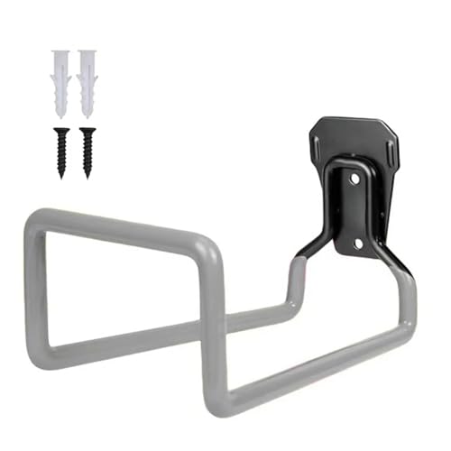 WUYXTO Soporte de pared for desbrozadora ganchos metálicos colgar mangueras agua aire hidráulicas