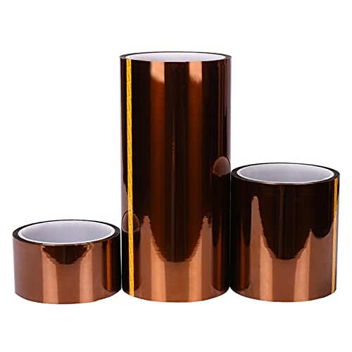 Lysee 3D Printer Parts & Accessories - 3D Printer Parts Heat Tape Resistant High Temperature 50/100/200mm Polyimide Adhesive Tape for RepRap 3D Printer - (Size: 200mm)