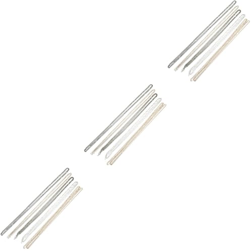 Homoyoyo 3sets Bulk Bead Necklace Making Kit Beadable Keychains Bead Garland for DIY Craft Fashion Jewelry 5pcs*3