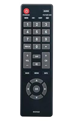 NH314UD Replaced Remote fit for Emerson TV LF503EM7F NH305UD LF501EM4 LF501EM4F LC320EM3FA LF402EM6 LF402EM6F LF461EM4 LF461EM4A LF501EM4A LF501EM5 LF501EM5F LF501EM6F NH301UD