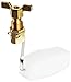 Robert Manufacturing RM292 Series Bobby Series Brass Miniature Valve and Float Assembly, 1/4" Compression Wing Nut, 125 psi Pressure, 3/64" Orifice