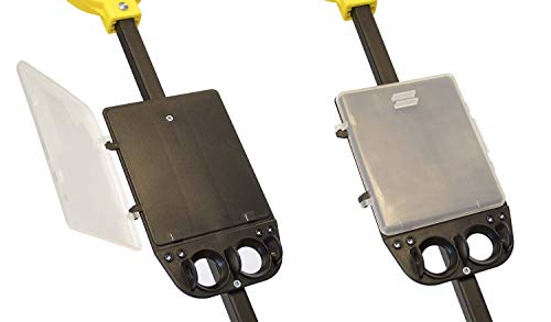 Pro-Rider-Carrito-de-Golf-3-Ruedas-con-Empuje-Manual-de-3-Ruedas-Negro-y-Amarillo