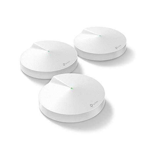 TP-Link Deco M5(3-pack) AC1300Mbps Whole Home Mesh WiFi System, 2x Gigabit Ports, Dual-Band WiFi Extender Booster, Up to 5500 ft² Coverage, Compatibl