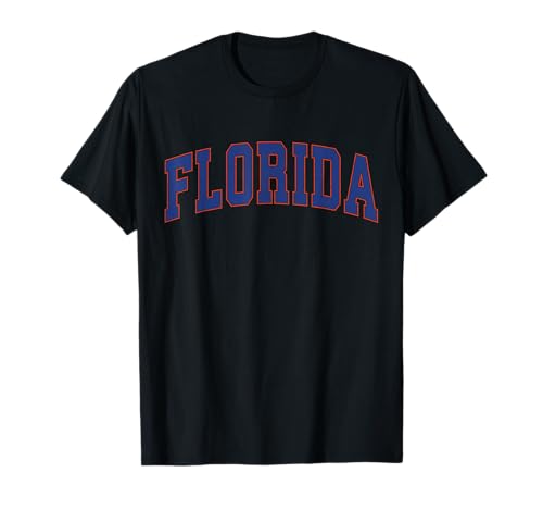 Florida FL Vintage Athletic Sports Orange Style 80s 90s T-Shirt