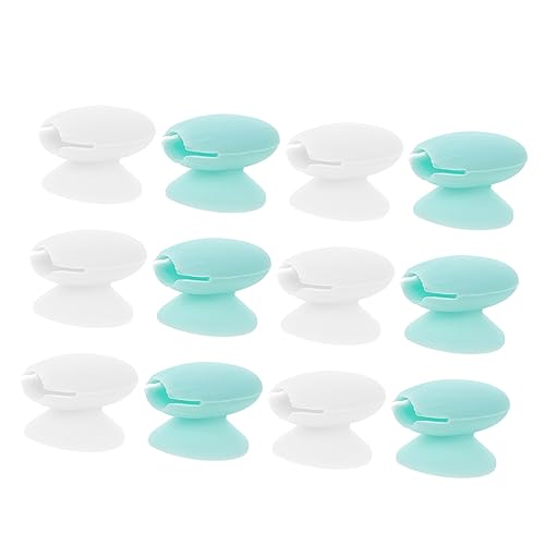 FOMIYES Lip Brush Anti-lost Cover 12pcs Silicone Brush Head Caps for Makeup Travel-friendly Easy to Carry