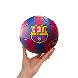 Ballon officiel du FC Barcelone avec motif bleu grenat et blason du club, idéal pour les entraînements, le jeu ou la collection de fans de cul.