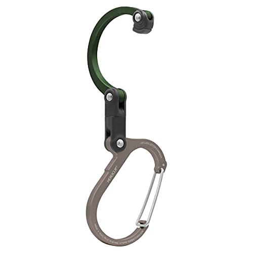 Image of GEAR AID HEROCLIP 360 Swivel Carabiner Gear Clip and Hook (Medium) for Camping, Backpack, Suitcases and Garage Organization