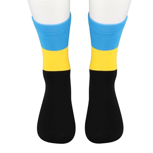 CENWA 1 Pair Ukraine Flag Socks Support Ukraine Gift Nation Ukrainian Socks Gift Ukraine Souvenirs