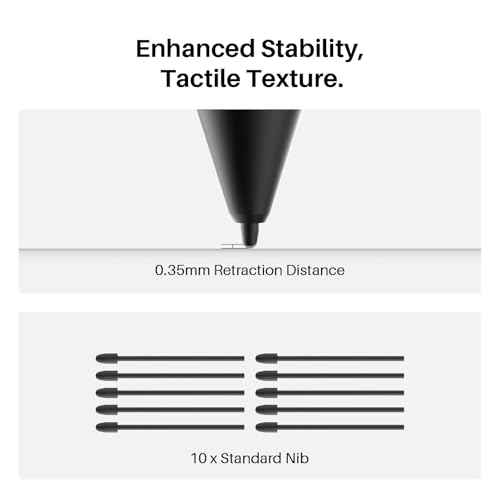 HUION Battery-Free Pen PW600L, PenTech 4.0, Compatible with Kamvas Pro 19, Kamvas Pro 27, Kamvas 13 (Gen 3)，Kamvas 16 (Gen 3) and Kamvas Pro 16 V2 - Thumbnail 4