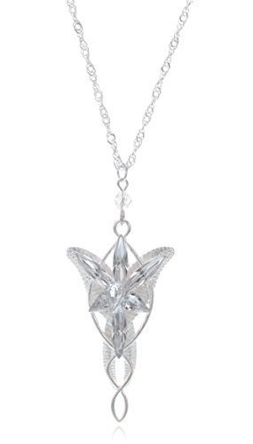 Colar Eforlife Evenstar vintage moderno prata arwen Senhor dos Anéis